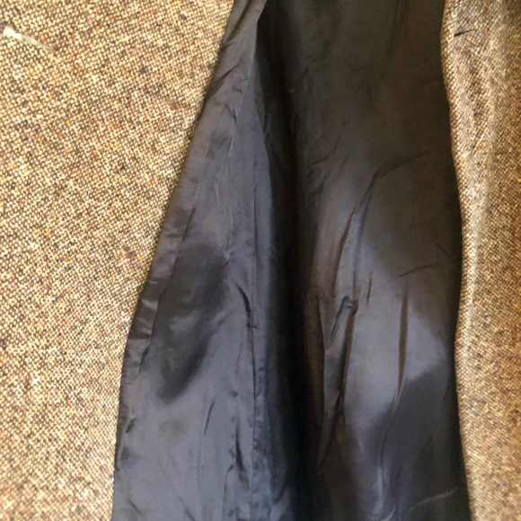 Vintage Tweed Benetton Topper Coat Sz 38 - Picture 4 of 6